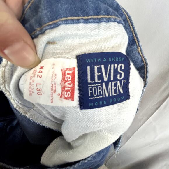 Levi's For Men 42x30 Made USA Vintage with a Skosh more room light wash - Picture 3 of 10